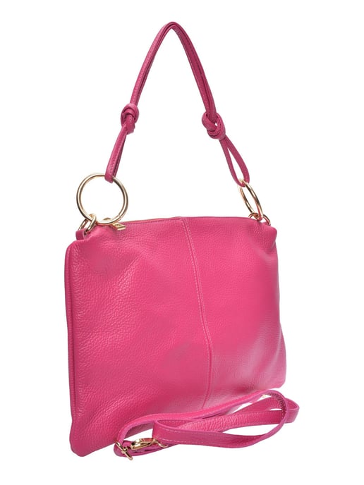 Luisa Vannini Fuchsia Rundleer Tas - Image 2