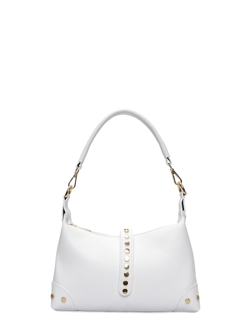 Anna Luchini Wit Rundleer Tas - Image 1