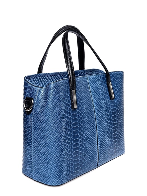 Roberta M Blauw Rundleer Tas - Image 2