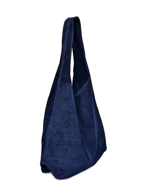 Anna Luchini Blauw Rundleer Tas - Image 2