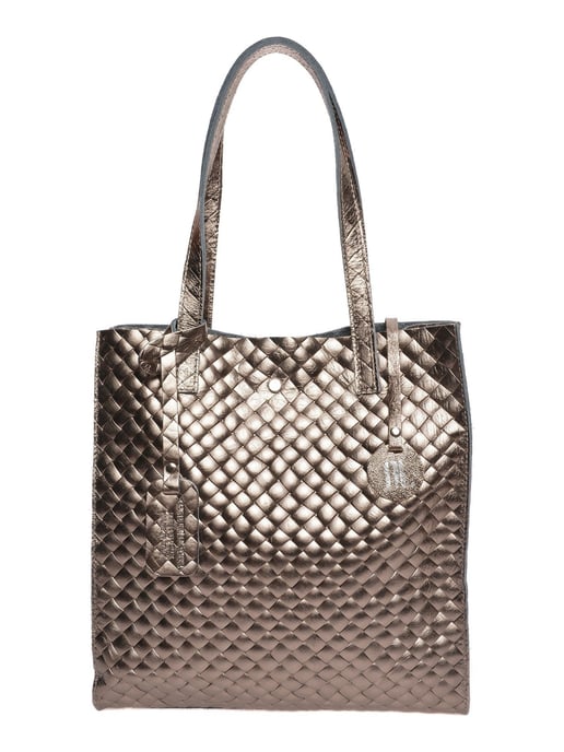 Anna Luchini Brons Rundleer Tas - Image 1