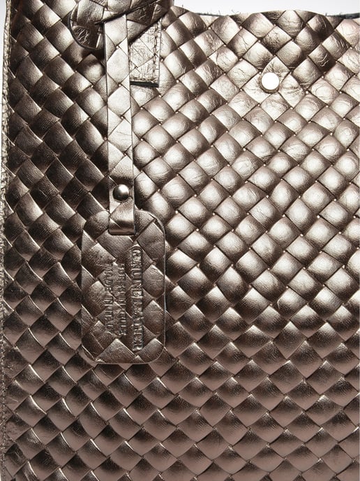 Anna Luchini Brons Rundleer Tas - Image 3