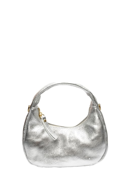 Anna Luchini Zilver Rundleer Tas - Image 1