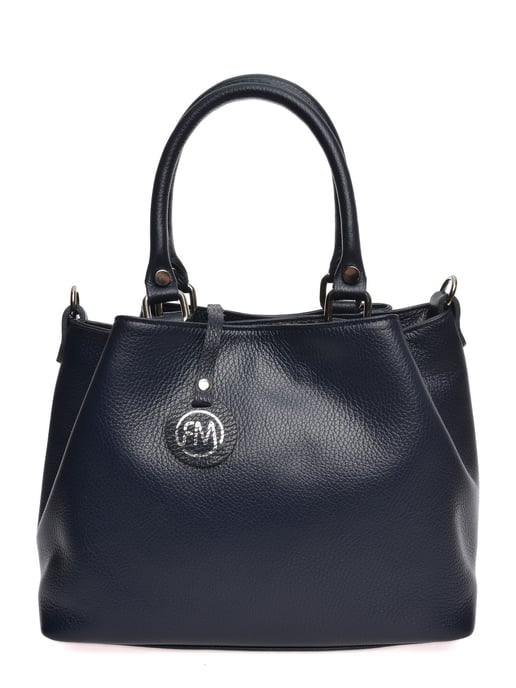 Roberta M Blauw Rundleer Tas - Image 1