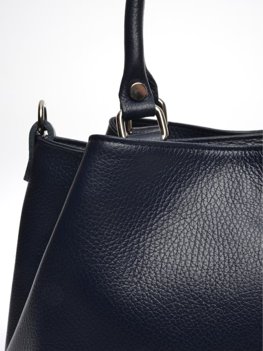 Roberta M Blauw Rundleer Tas - Image 3
