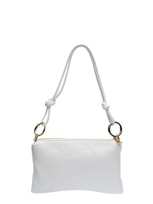 Anna Luchini Wit Rundleer Tas - Image 1