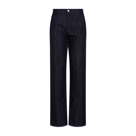 Geknipte Hoge Taille Tapered Jeans - Image 1