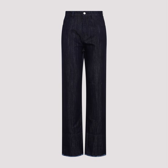 Geknipte Hoge Taille Tapered Jeans - Image 2