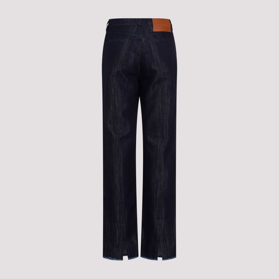 Geknipte Hoge Taille Tapered Jeans - Image 3