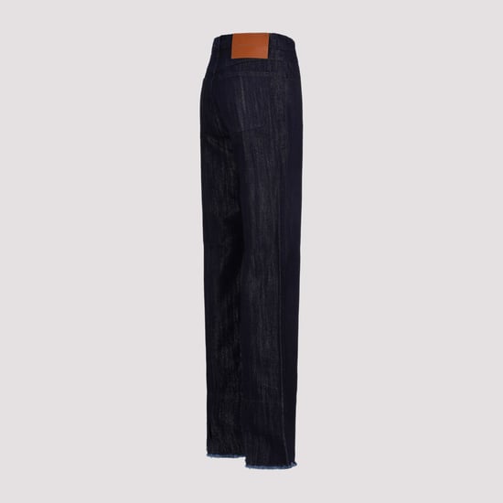 Geknipte Hoge Taille Tapered Jeans - Image 4