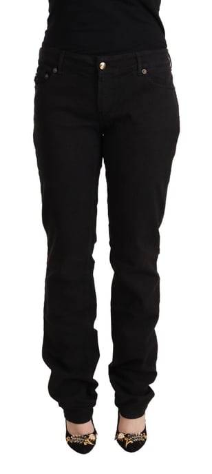 Just Cavalli Pan72206 Zwarte Stretch Denim Jeans - Image 1