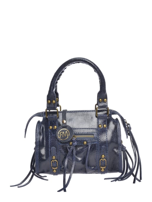 Roberta M Blauw Rundleer Tas - Image 1