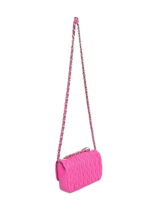 Luisa Vannini Fuchsia Rundleer Tas - Image 2