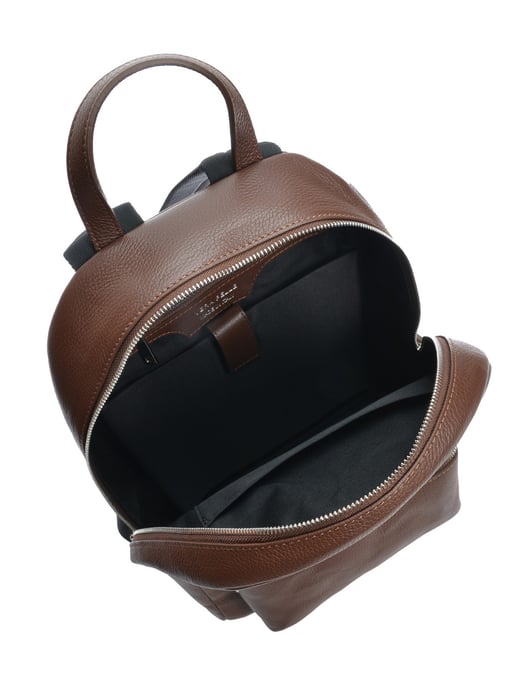 Anna Luchini Chocolade Rundleer Tas - Image 4