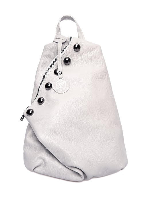Luisa Vannini Grijs Rundleer Tas - Image 1