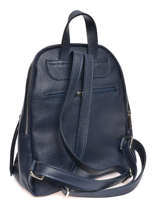 Anna Luchini Blauw Rundleer Tas - Image 2
