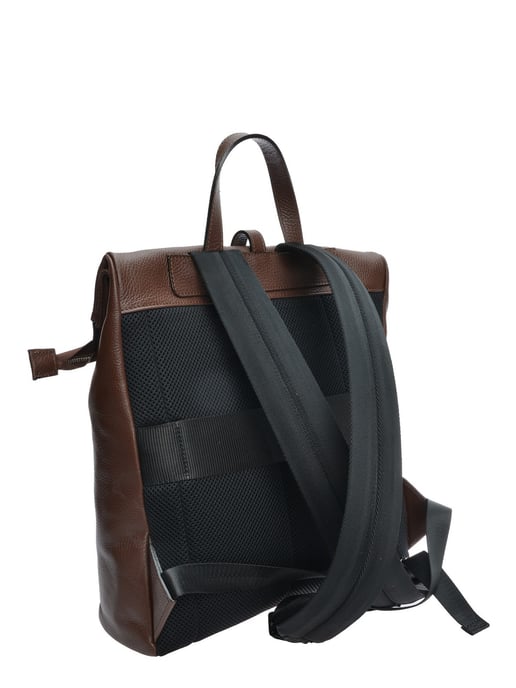 Anna Luchini Chocolade Rundleer Tas - Image 2