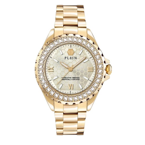 Philipp Plein Gouden RVS Horloge - Image 1