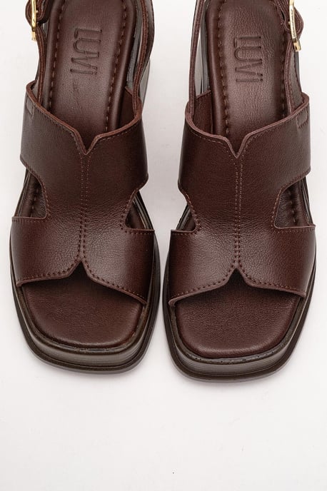 Zennia Leer Platform Sandaal (Women) - Image 3