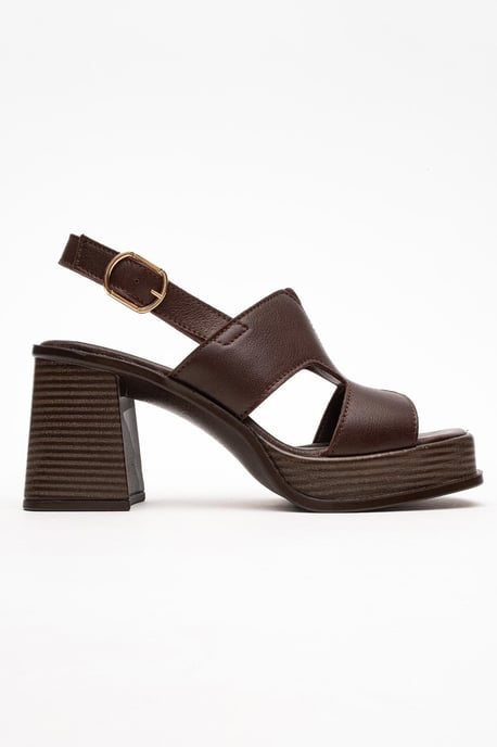 Zennia Leer Platform Sandaal (Women) - Image 6