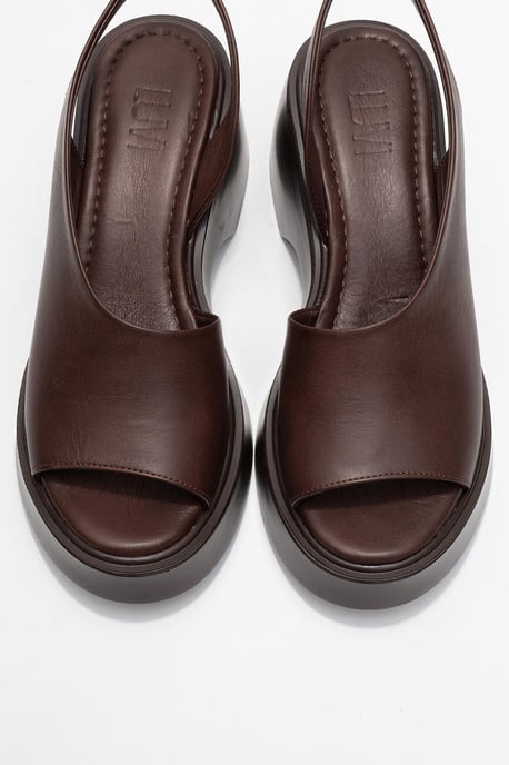 ROY Leren Wedge Sandaal (Dames) - Image 3