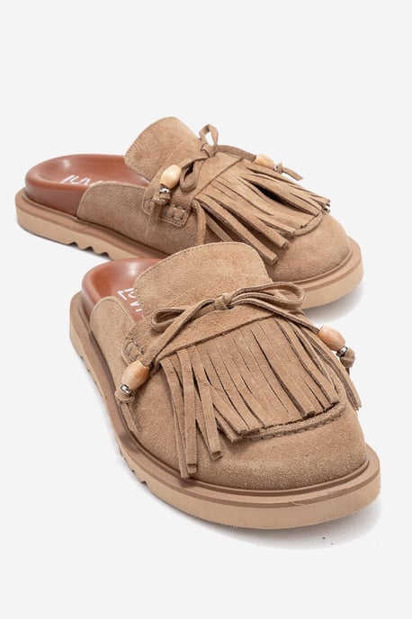 Carol Leren Mule met Kwastjes - Image 1