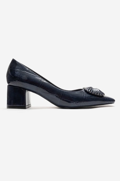 Velora Gesp Vierkante Neus Blokhak Pump (Dames) - Image 4