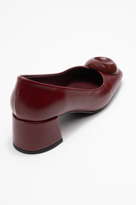 Mila Gesp Vierkante Neus Blokhak Pump (Dames) - Image 5