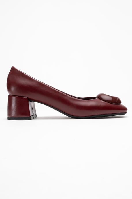 Mila Gesp Vierkante Neus Blokhak Pump (Dames) - Image 6