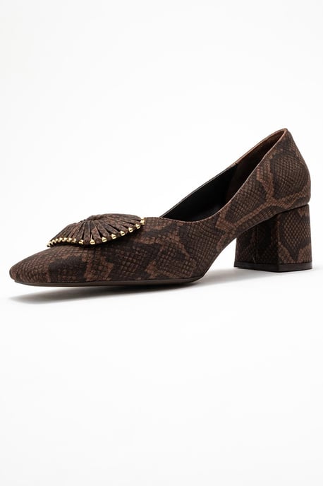 Velora Gesp Vierkante Neus Blokhak Pump (Dames) - Image 4