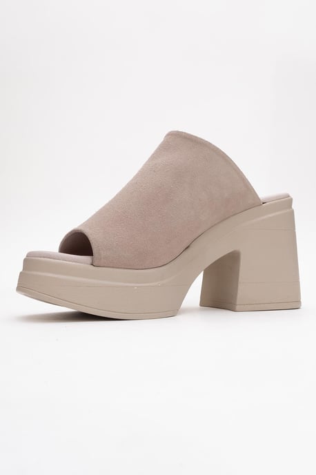 Nola Leer Platform Mules (Women) - Image 5