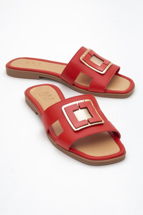 MILLIE Leer Gesp Slide (Women) - Image 2