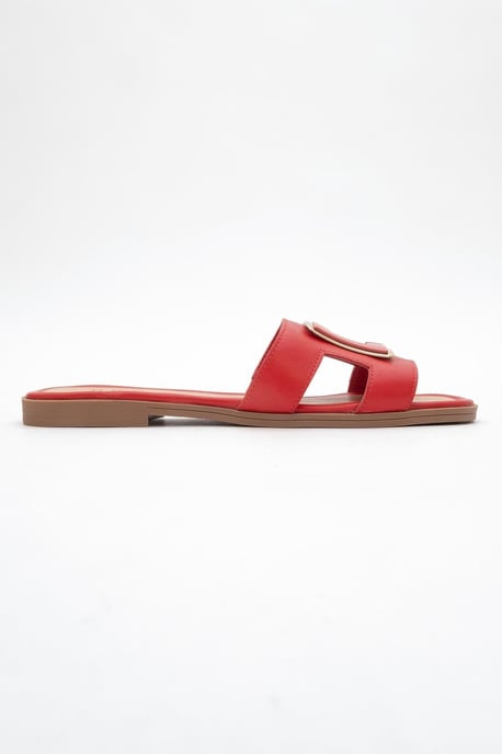 MILLIE Leer Gesp Slide (Women) - Image 6