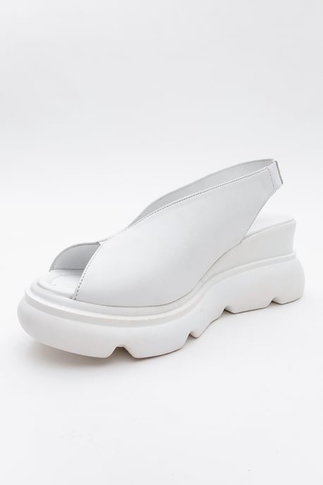Sam Leren Plateau Sandaal - Image 3