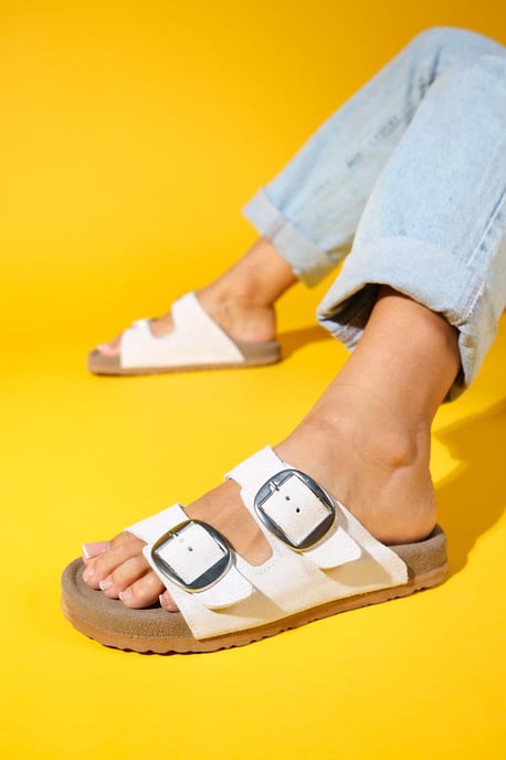 Ovesta Soft Voetbed Leer Slide Sandaal (Women) - Image 5