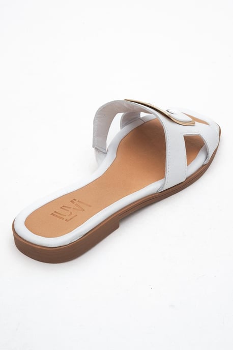 MILLIE Leer Gesp Slide (Women) - Image 4