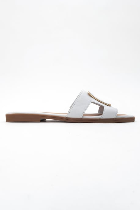 MILLIE Leer Gesp Slide (Women) - Image 6