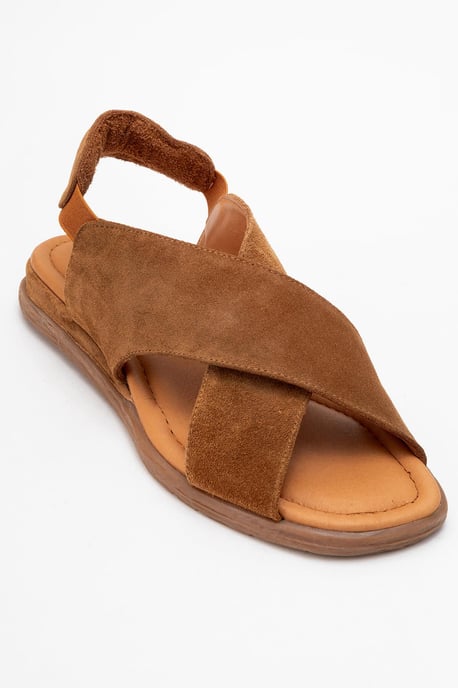 Broods Elastisch Leren Instap Sandalen (Dames) - Image 1