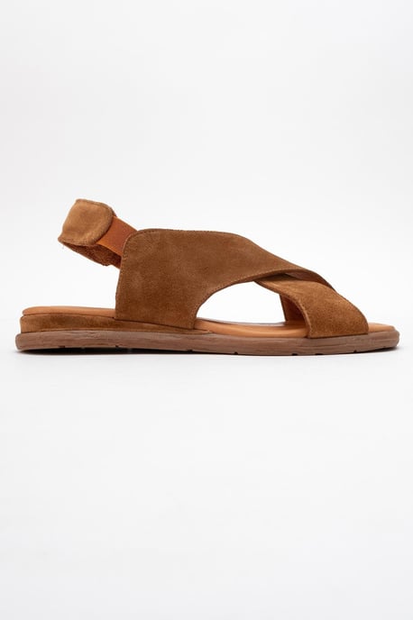 Broods Elastisch Leren Instap Sandalen (Dames) - Image 3