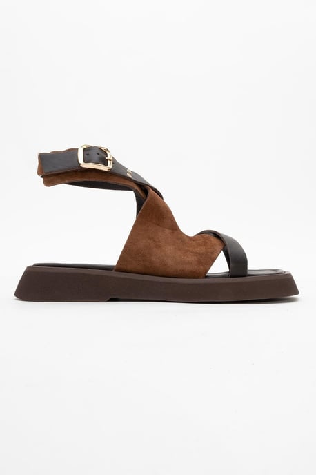 Minnea Suède Leer Sandaal (Women) - Image 6