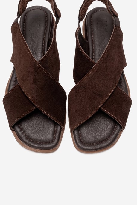 Broods Elastisch Leren Instap Sandalen (Dames) - Image 2