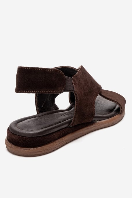 Broods Elastisch Leren Instap Sandalen (Dames) - Image 5