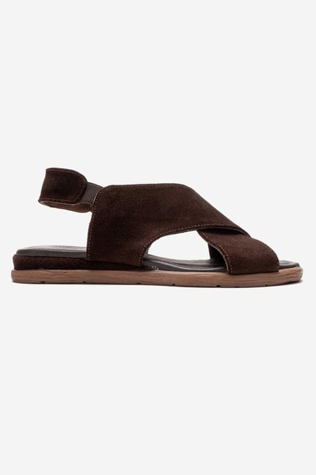 Broods Elastisch Leren Instap Sandalen (Dames) - Image 6