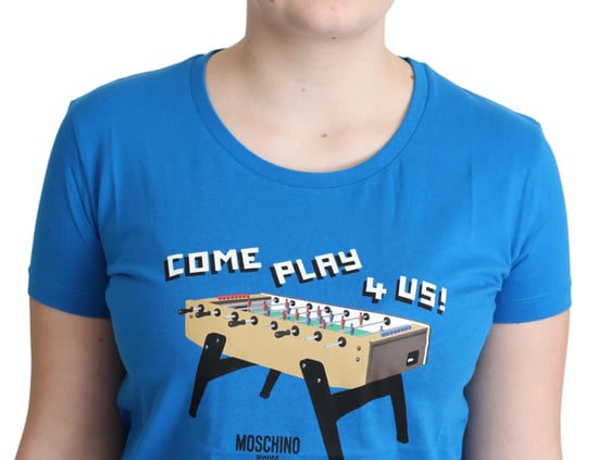 Moschino Voetbal T-shirt Blauw - Image 2