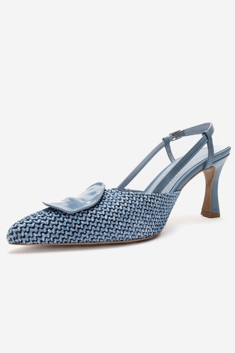 Levia Geweven Pump met Puntige Neus en Slingback - Image 4