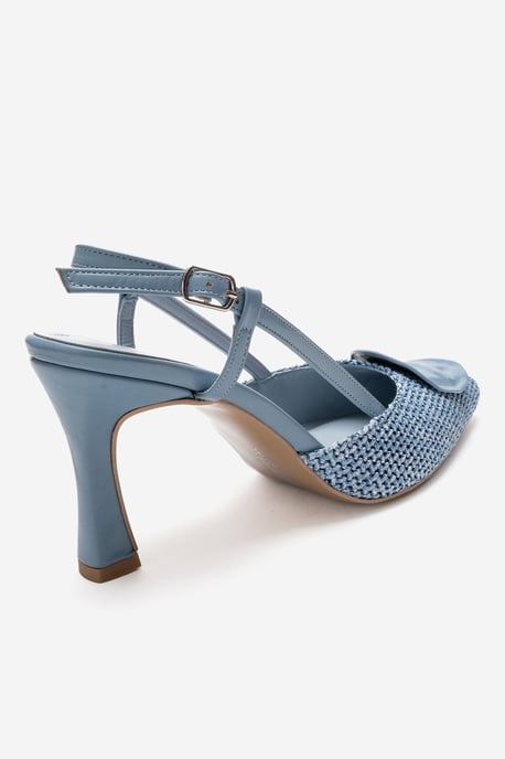 Levia Geweven Pump met Puntige Neus en Slingback - Image 5