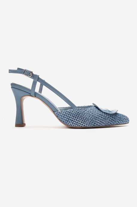 Levia Geweven Pump met Puntige Neus en Slingback - Image 6