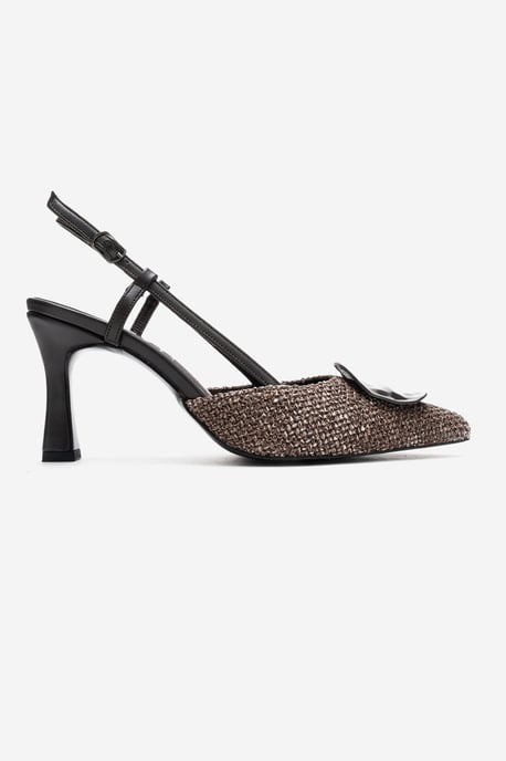 Levia Geweven Pump met Puntige Neus en Slingback - Image 6