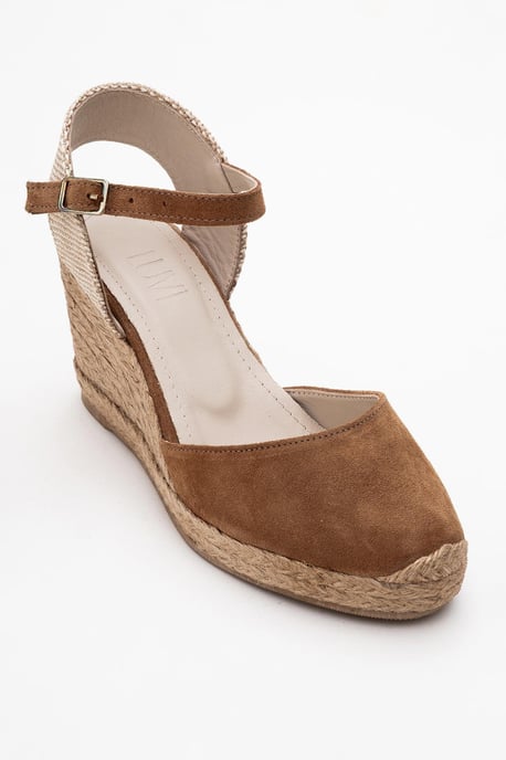 Sinta Suède Leren Platform Espadrille (Dames) - Image 1