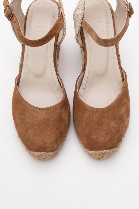 Sinta Suède Leren Platform Espadrille (Dames) - Image 3
